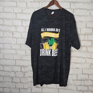 "All I Want to do is drink beer" Oktobrfest tee